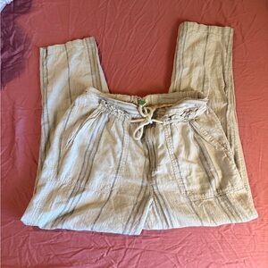 Anthropologie Seashore Linen Pants